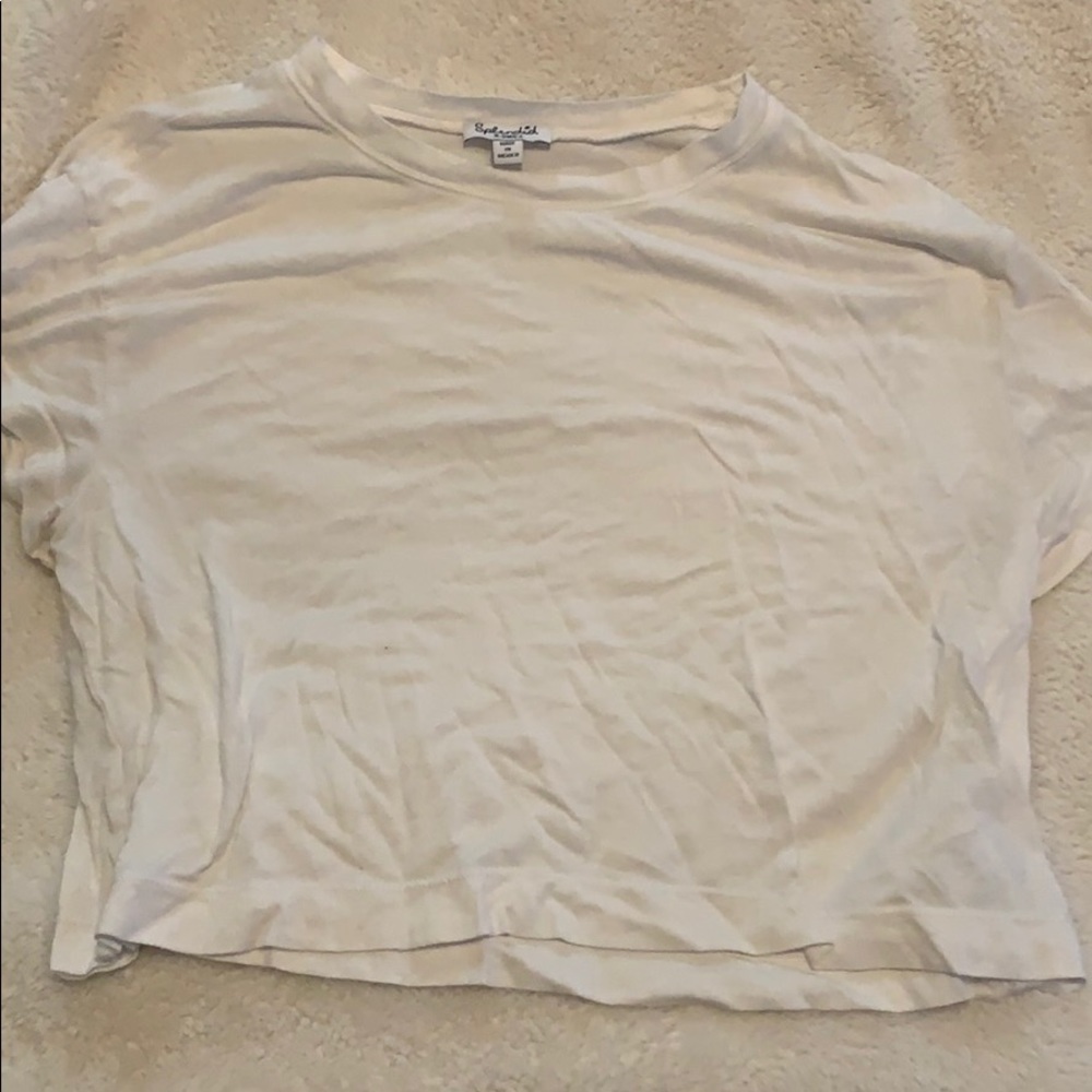 White crop top